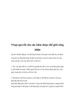 9 loại quả tốt cho sức khỏe được thế giới công nhận pptx