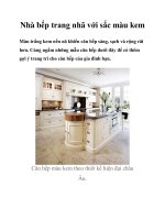 Nhà bếp trang nhã với sắc màu kem pptx