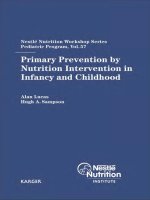 Primary Prevention by Nutrition Intervention in Infancy and Childhood ppt