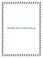 Bài thuốc chữa trị rụng tóc hiệu quả potx