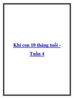 Khi con 10 tháng tuổi Tuần 4 pot