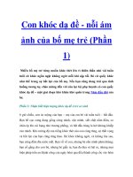 Con khóc dạ đề - nỗi ám ảnh của bố mẹ trẻ (Phần 1) pptx
