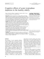 Cognitive effects of acute tryptophan depletion in the healthy elderly potx
