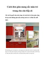 Cách đơn giản mang sắc màu trẻ trung cho căn bếp cũ pdf