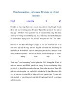 Cloud computing - cách mạng điện toán giá rẻ nhờ Internet docx