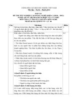 đáp án đề thi lý thuyết-quản trị doanh nghiêp vừa và nhỏ-mã đề thi qtdnvvn-th(4)