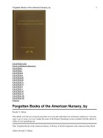 Forgotten Books of the American Nursery pptx