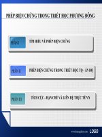 Phép biện chứng trong triết học phương đông potx