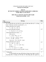 đáp án đề thi lí thuyết tốt nghiệp khóa 2 - điện tử dân dụng - mã đề thi đtdd - lt (21)