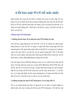 6 lỗi bảo mật Wi-Fi dễ mắc nhất ppt