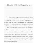 Cảm nhận về bài văn Cổng trường mở ra pdf