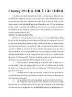 Chương 19 CHO THUÊ TÀI CHÍNH