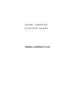 LEAVING CERTIFICATE A CCOUNTING SYLLABUS: Ordinary and Higher Levels potx