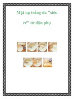 Mặt nạ trắng da 