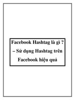 Facebook Hashtag là gì ? potx