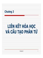 Bài giảng liên kết hóa học và cấu tạo phân tử