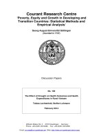 The Effect of Drought on Health Outcomes and Health Expenditures in Rural Vietnam