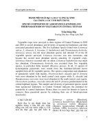 THàNH PHầN RUồI ĐụC Lá RAU Và ONG Ký SINH CủA CHúNG ở CáC TỉNH MIềN TRUNG pot