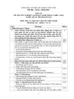 đáp án đề thi lý thuyết-quản trị khách sạn-mã đề thi qtks_th(13)