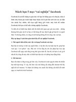 Mách bạn 5 mẹo “cai nghiện” facebook pptx