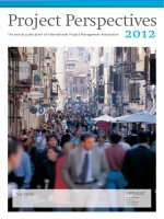 Project Perspectives The annual publication of International Project Management Association 2012 ppt