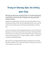 Trang trí khoảng đệm cho không gian sống docx