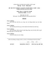 đề thi tốt nghiệp cao đẳng nghề hướng dẫn du lịch môn thi lý thuyết nghề mã đề thi hddl - lt (25)