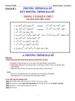 Phương trình bất phương trình đại số