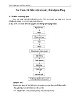 Qui trình chế biến một số sản phẩm lạnh đông doc