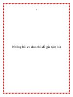 14 bài ca dao chủ đề gia tộc doc