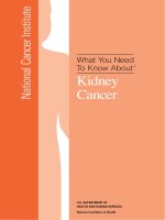 What You Need To Know About™ - Kidney Cancer pptx