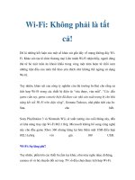 Wi-Fi: Không phải là tất cả! pptx