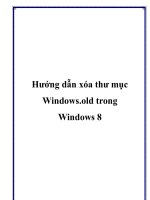 Hướng dẫn xóa thư mục Windows.old trong Windows 8 potx