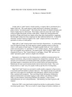 HIGH YIELD OR “JUNK’ BONDS, HAVEN OR HORROR docx