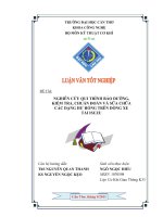 nghiên cứu qui trình bảo dưỡng, kiểm tra, chuẩn đoán và sữa chữa các dạng hư hỏng trên dòng xe tải isuzu