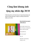 Cùng làm khung ảnh tặng mẹ nhân dịp 20/10 pdf