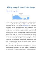 Bài học từ sự cố “đột tử” của Google docx