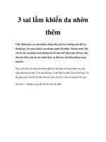 3 sai lầm khiến da nhờn thêm pptx