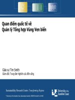 Quan điểm quốc tế về Quản lý Tổng hợp Vùng Ven biển doc