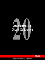 Oracle9i Extensions to DML and DDL Statements doc