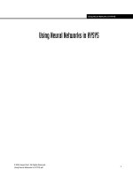 Using Neural Networks in HYSYS pptx