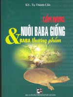 Cẩm nang nuôi ba ba giống và ba ba thương phẩm pot