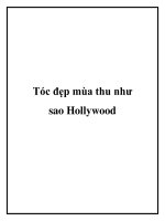 Tóc đẹp mùa thu như sao Hollywood potx