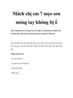 Mách chị em 7 mẹo sơn móng tay không bị ố ppt