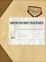 MARKETING YOUR LIBRARY’S ONLINE RESOURCES ppt