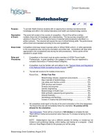 EVENT GUIDELINES: biotechnology