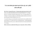 Các cách đánh giá nhanh mức độ tin cậy của 1 phần mềm miễn phí ppt