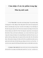 Cảm nhận về các tác phẩm trong tập Mùa hạ mãi xanh potx