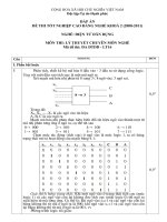 đáp án đề thi lí thuyết tốt nghiệp khóa 2 - điện tử dân dụng - mã đề thi đtdd - lt (16)