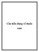 Cần hiểu đúng về thuốc cam docx
